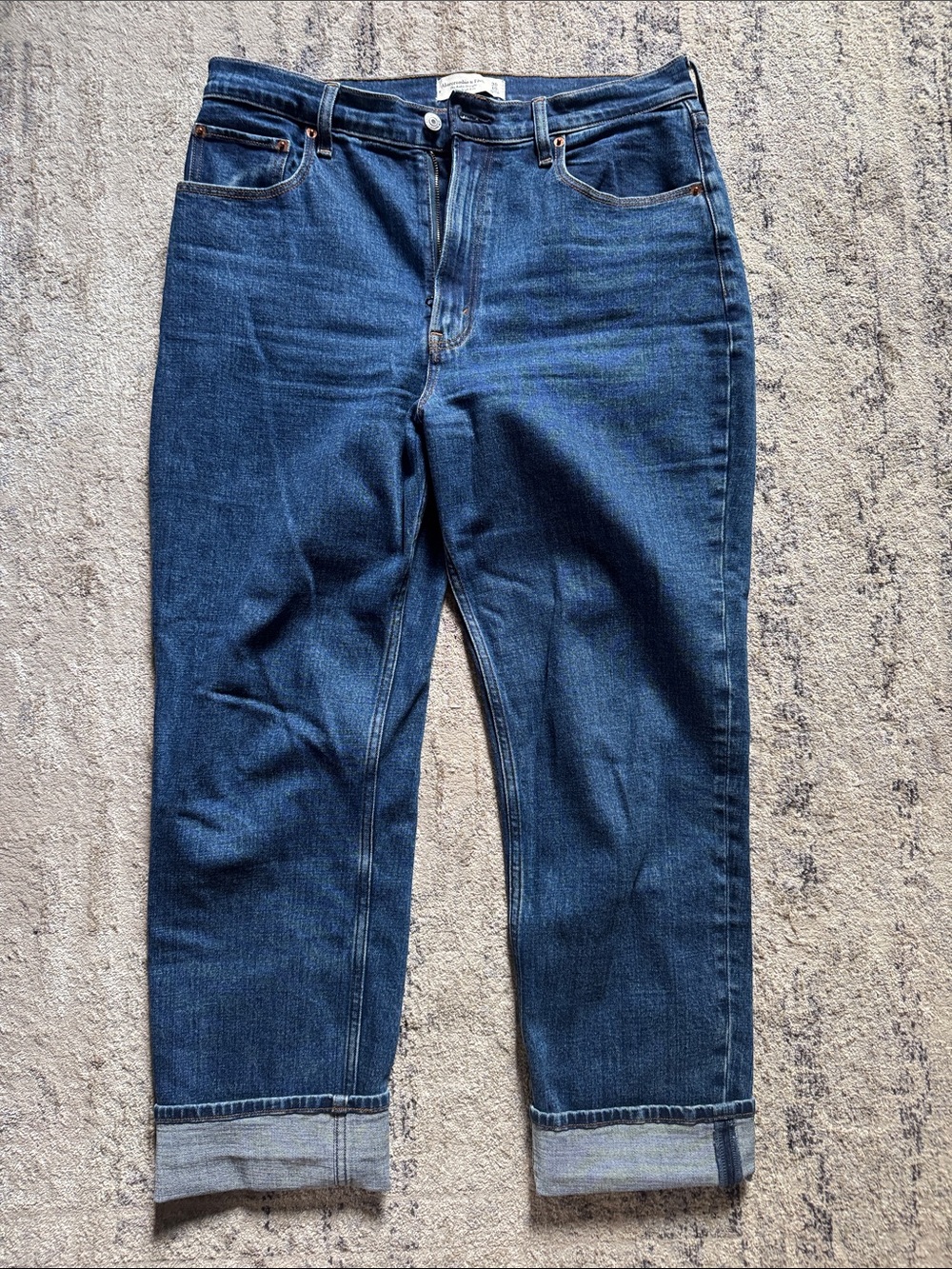 Abercrombie and Fitch Classic Women’s The Ankle Straight Ultra High Rise Jeans